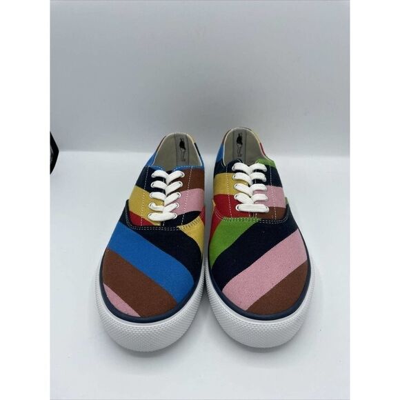 Men's Sperry x Rowing Blazers Top Siders Croquet Stripers Rare STS22869 Size 6.5 - Picture 2 of 6